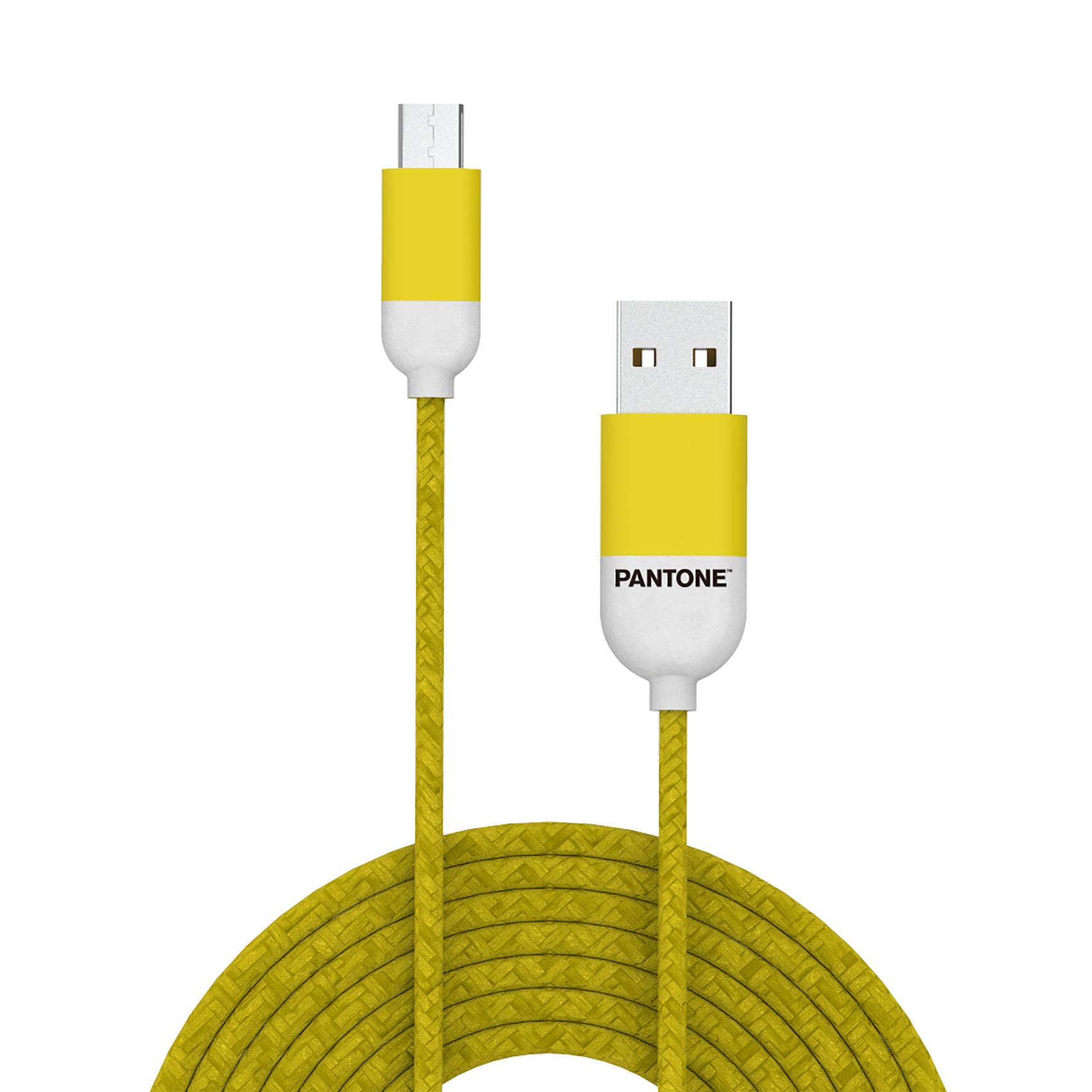 PANTONE Micro USB kabl za telefon MC001 u ŽUTOJ boji slika 1