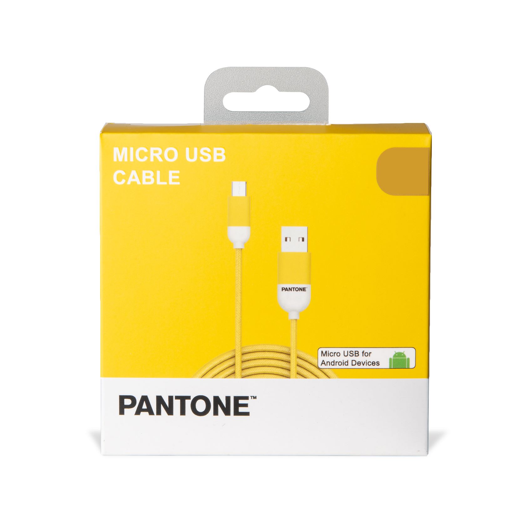 PANTONE Micro USB kabl za telefon MC001 u ŽUTOJ boji slika 3
