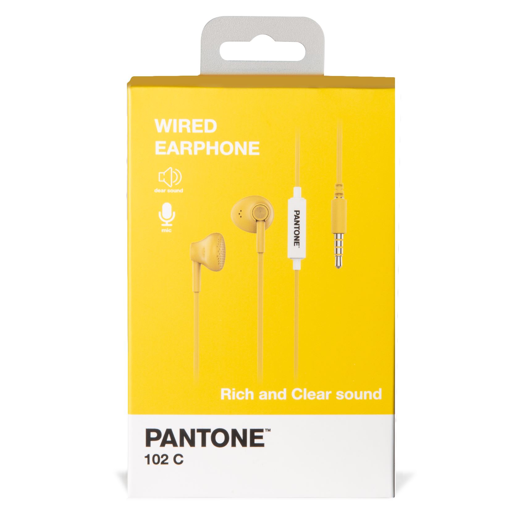 PANTONE WDE001 žičane bubice slušalice u ŽUTOJ boji slika 3