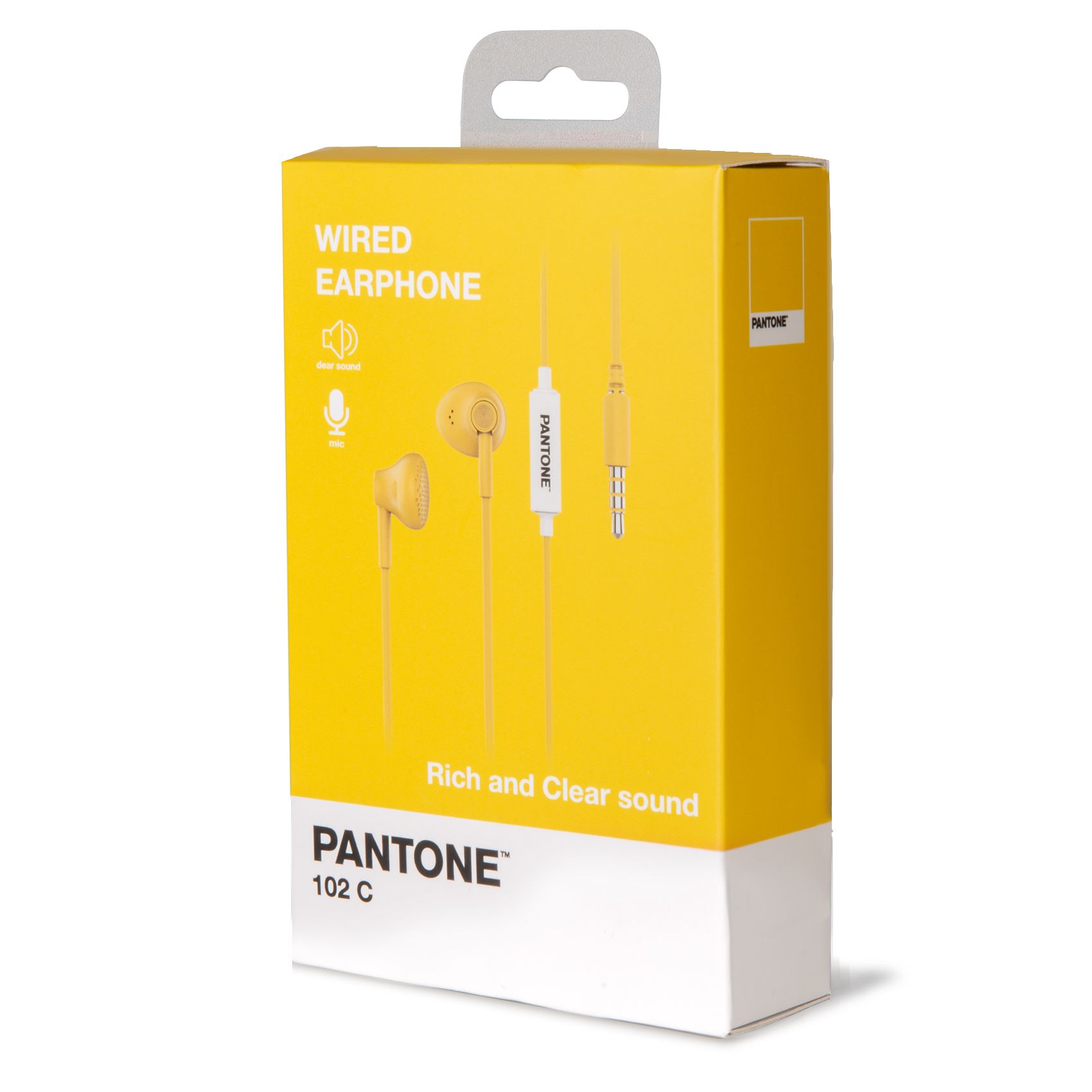 PANTONE WDE001 žičane bubice slušalice u ŽUTOJ boji slika 4