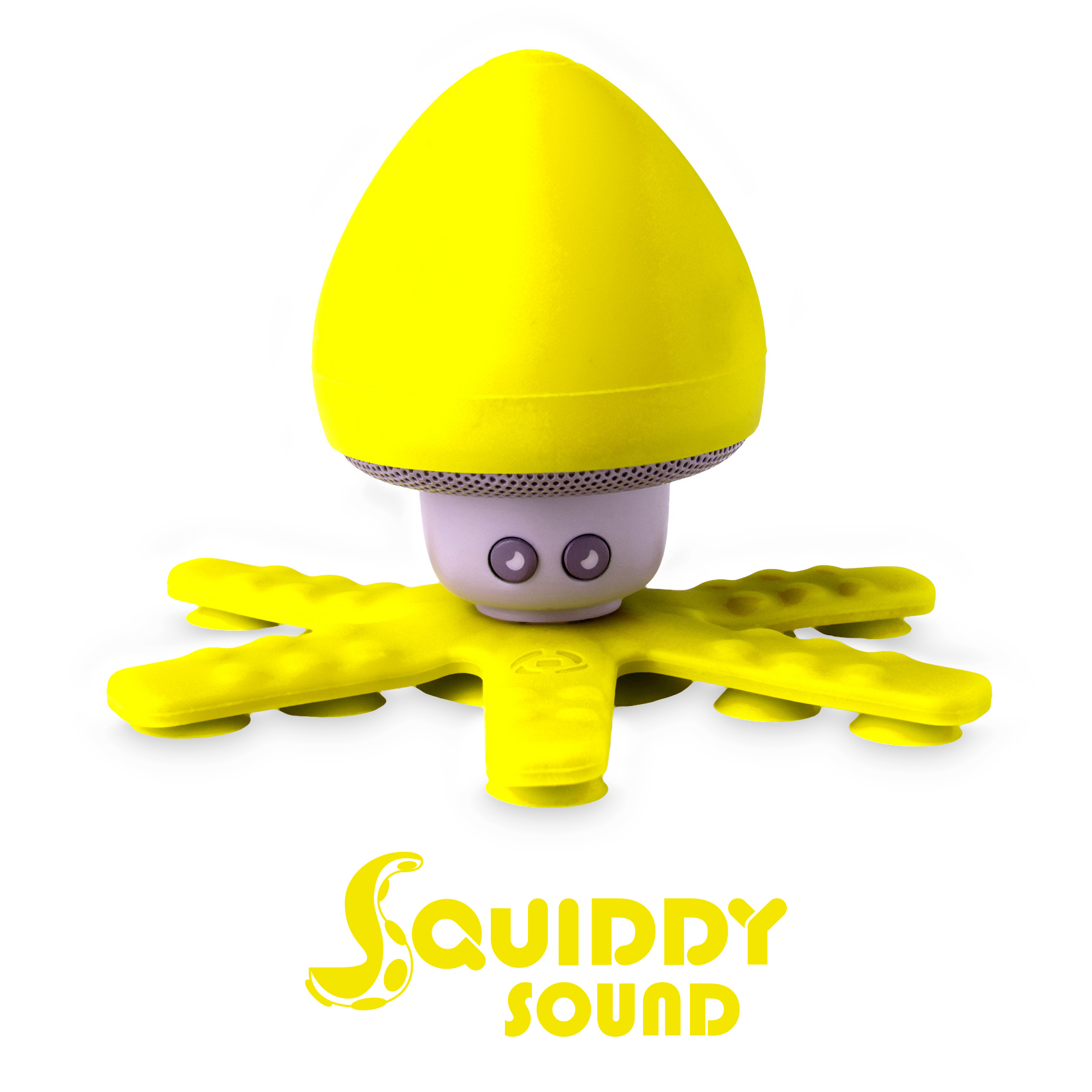 CELLY Bluetooth vodootporni zvučnik sa držačima SQUIDDYSOUND u ŽUTOJ boji slika 1