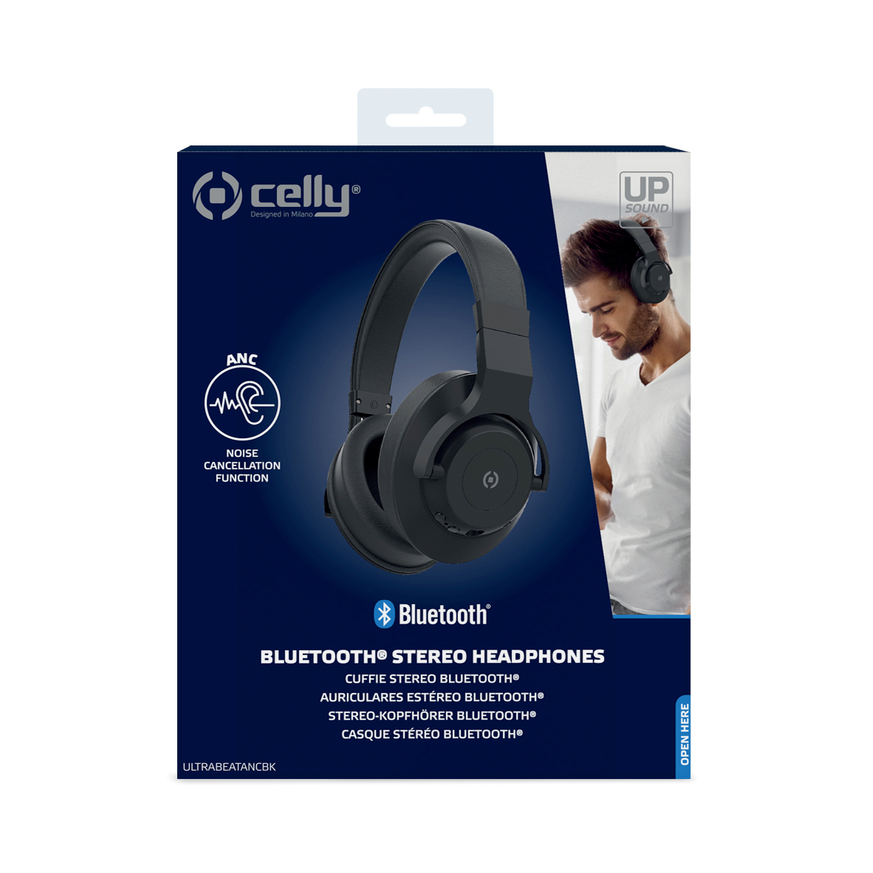 CELLY ULTRABEAT ANC bluetooth slušalice u CRNOJ boji slika 3