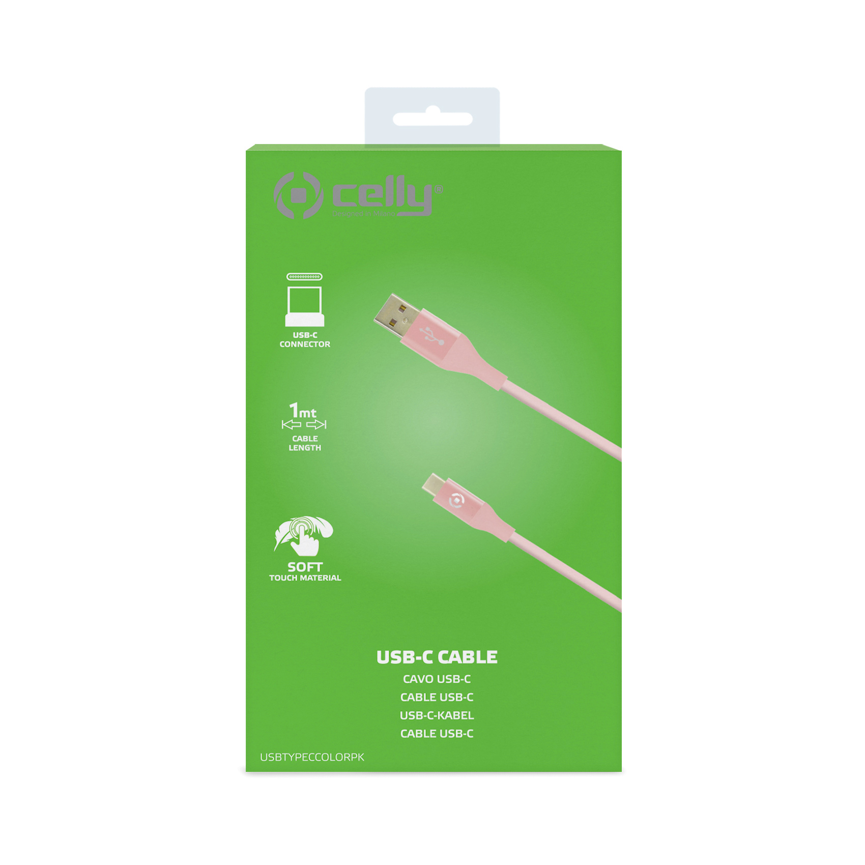 CELLY USB-C kabl za telefon u PINK boji slika 3