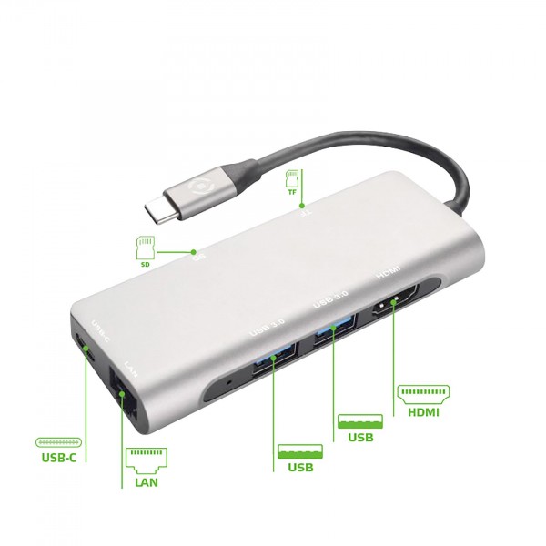 CELLY Multi USB-C adapter PROHUBEVODS slika 5