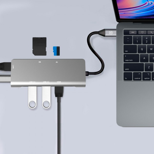 CELLY Multi USB-C adapter PROHUBEVODS slika 4