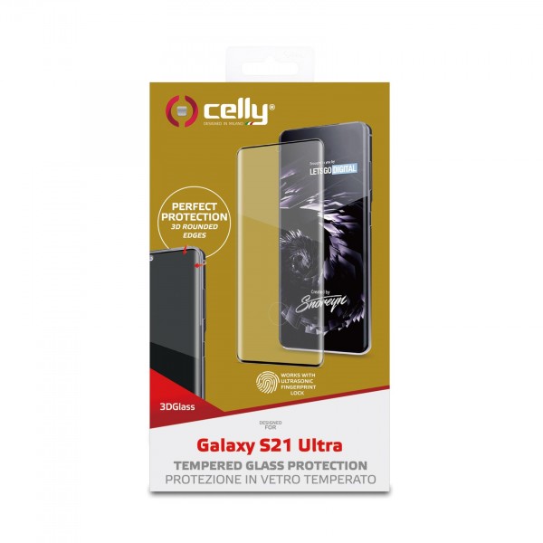 CELLY Zaštitno staklo 3D za Samsung S21 ULTRA slika 4