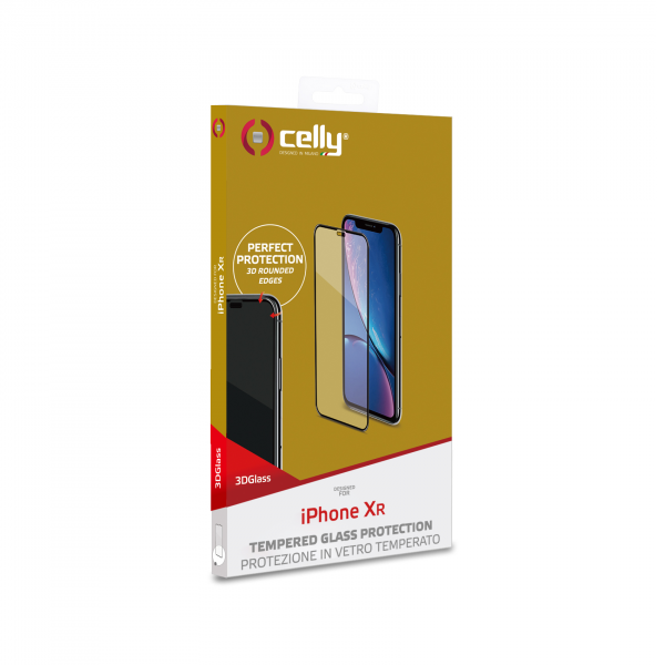 CELLY Zaštitno staklo 3D za iPhone XR slika 3