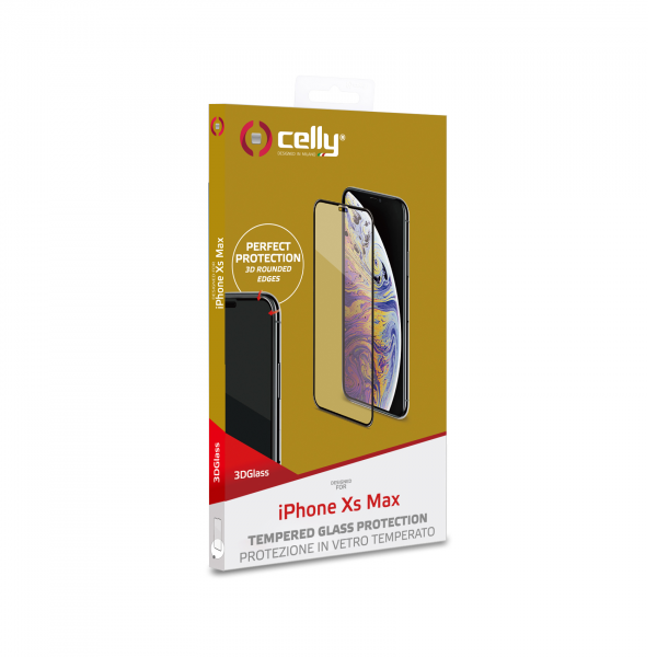 CELLY Zaštitno staklo 3D za iPhone XS MAX slika 3