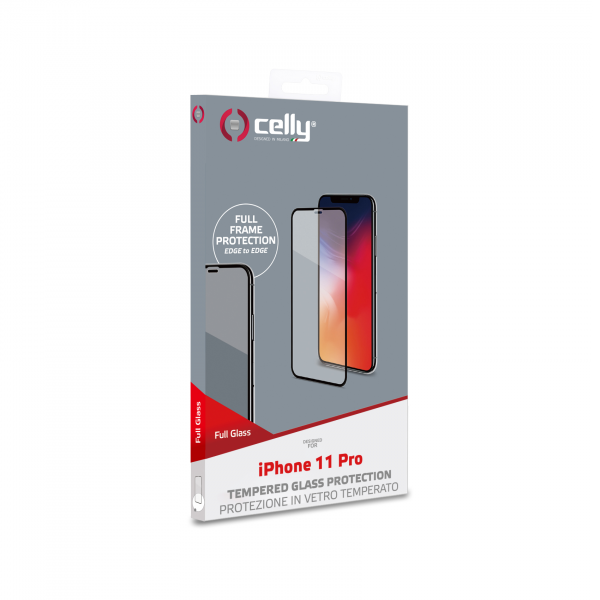 CELLY Zaštitno staklo FULLGLASS za iPhone 11 PRO slika 3