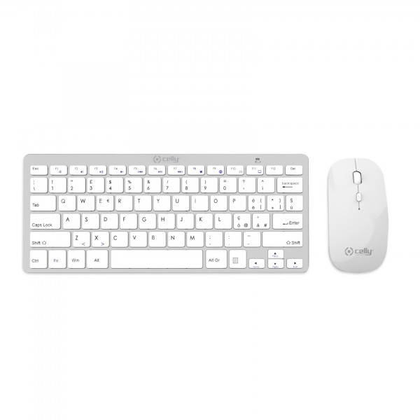 CELLY Bežični miš i tastatura u SREBRNOJ boji slika 1