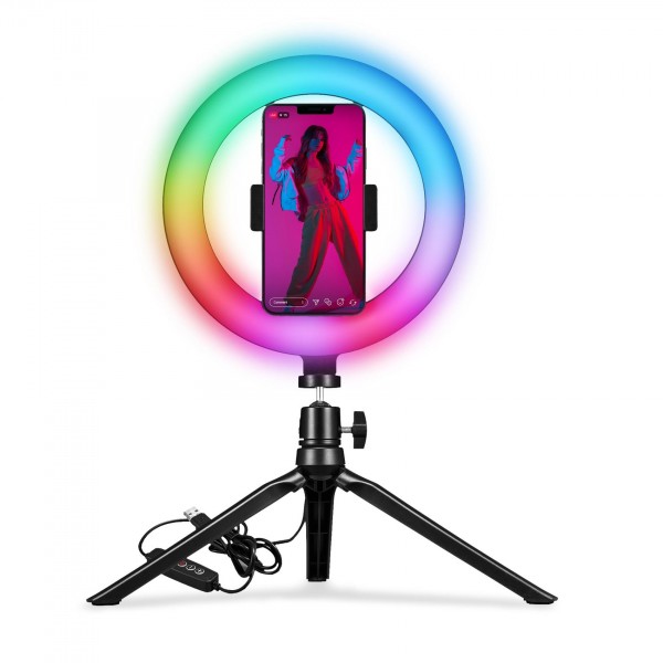 CELLY Ring lite CLICKRINGRGBBK stativ za telefon slika 1
