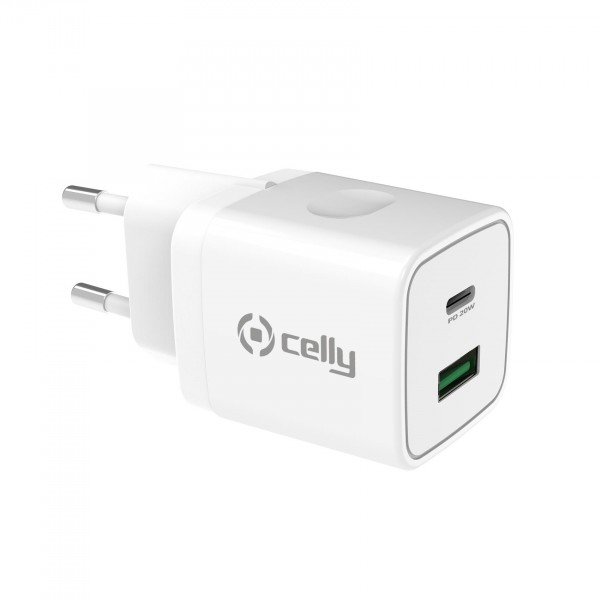 CELLY Kućni punjač za telefon ProPower od 20W sa dva USB ulaza slika 1