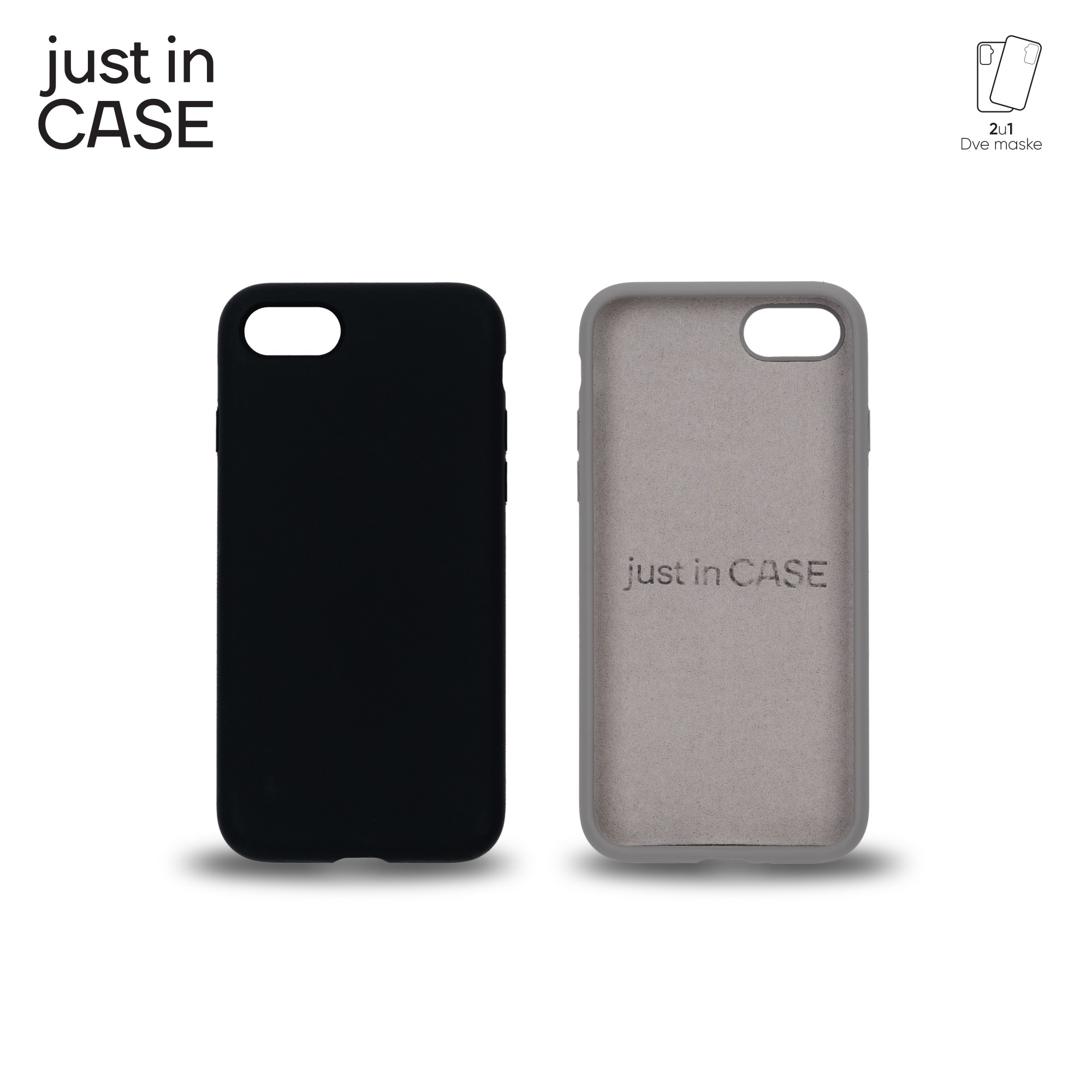 2u1 Extra case MIX PLUS paket CRNI za SE2