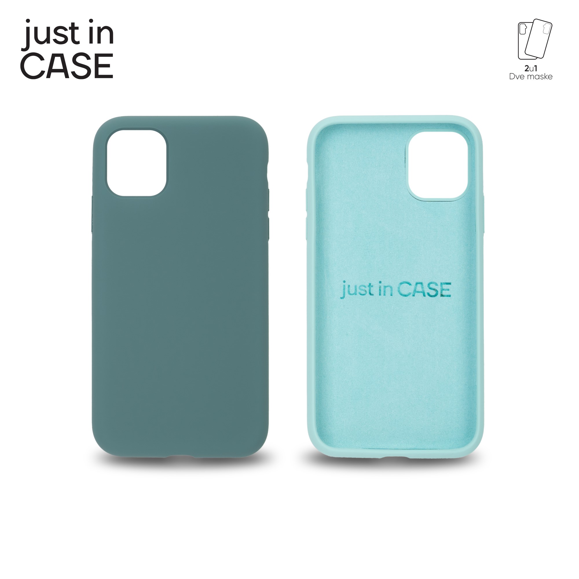 2u1 Extra case MIX PLUS paket ZELENI za iPhone 11