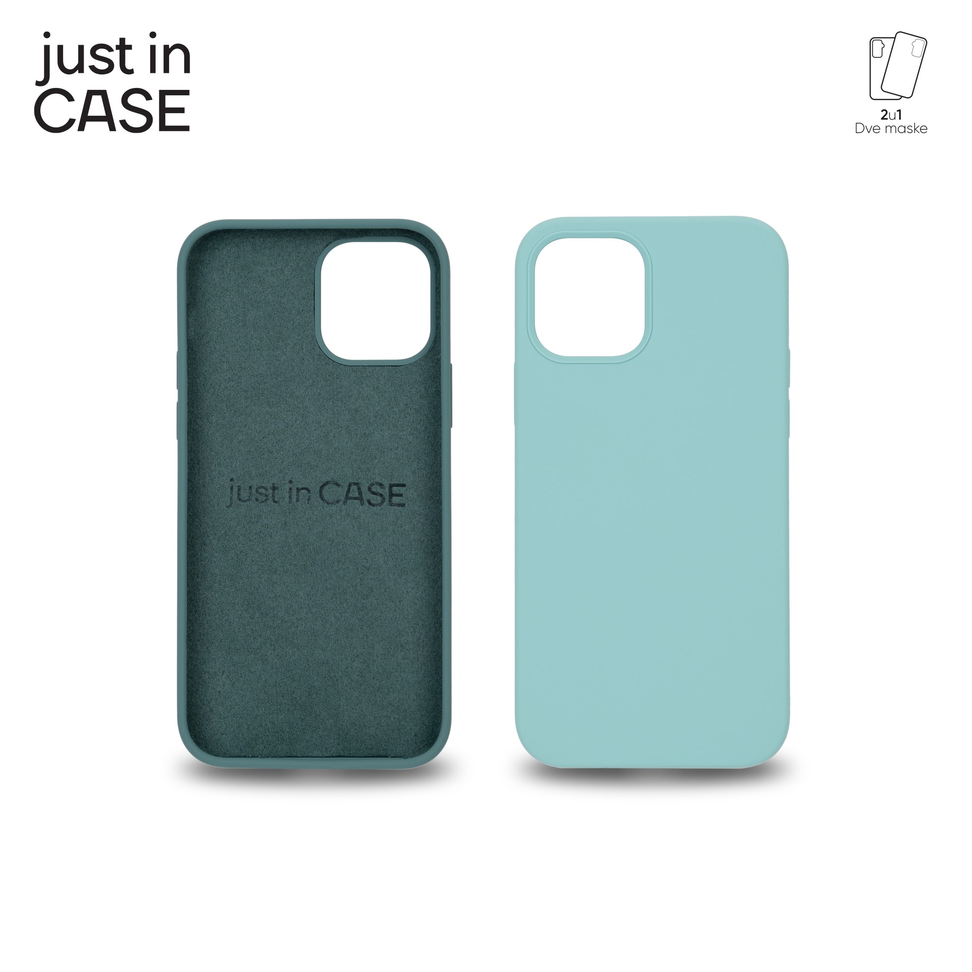 2u1 Extra case MIX PLUS paket ZELENI za iPhone 12 slika 3