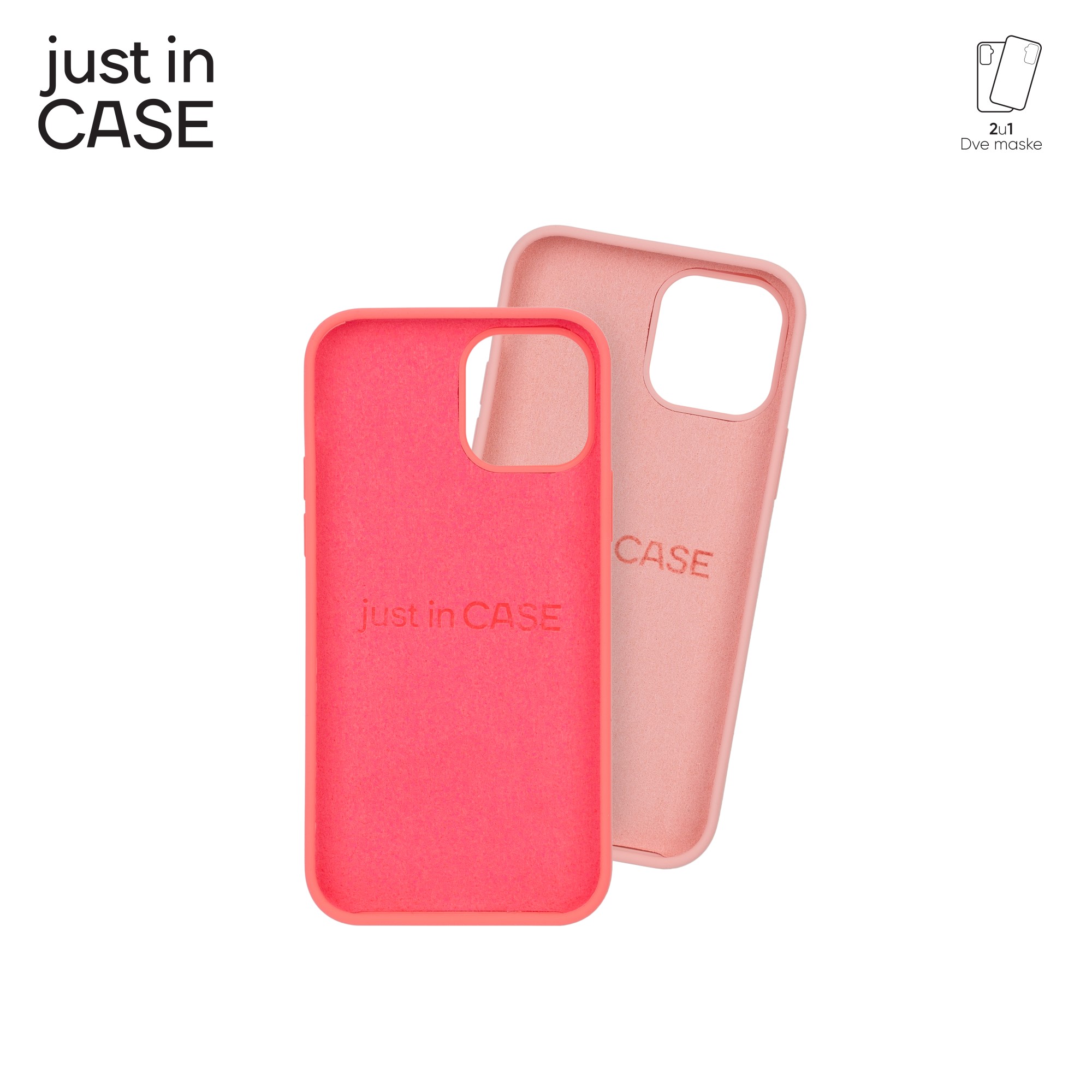 2u1 Extra case MIX PLUS paket PINK za iPhone 12 slika 4