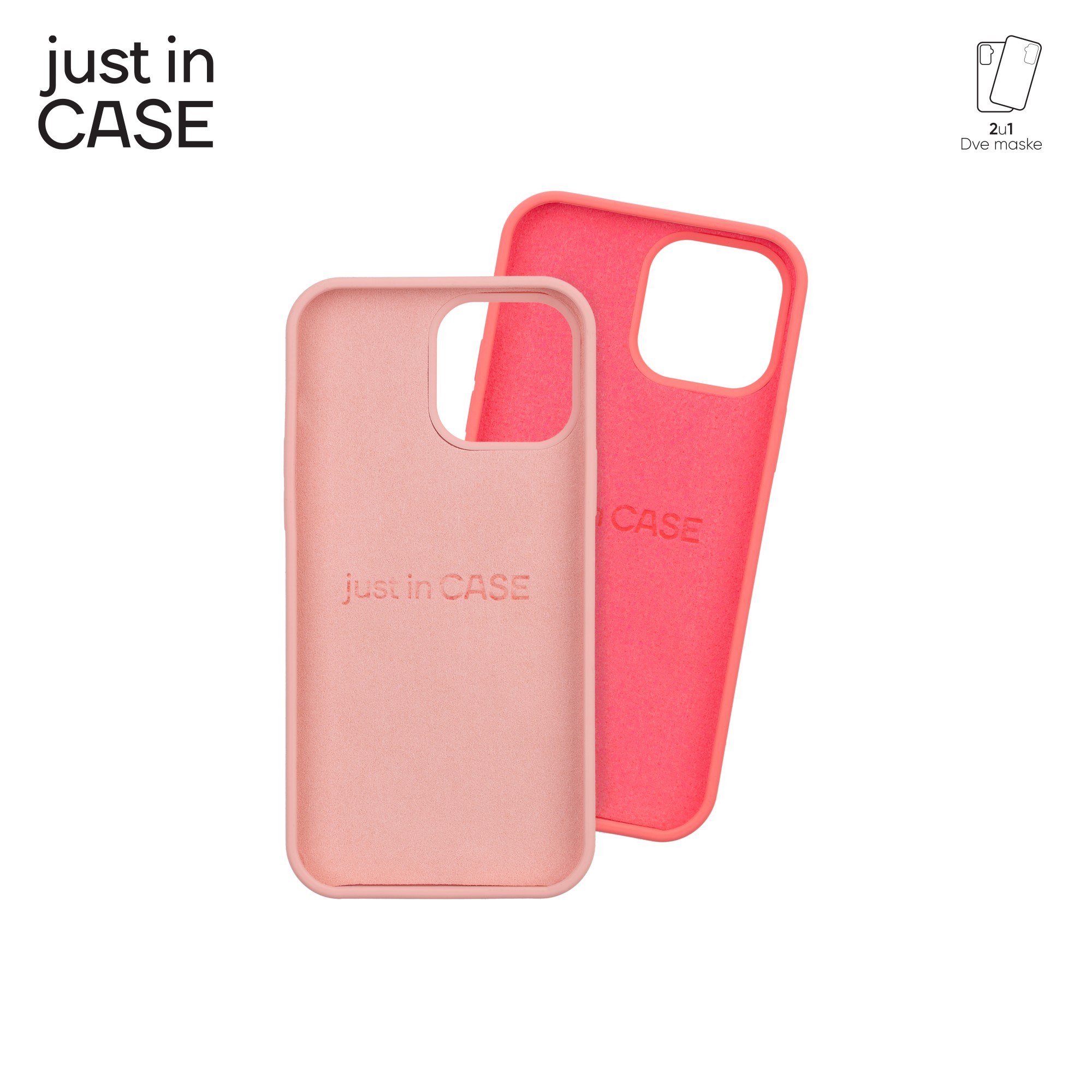 2u1 Extra case MIX PLUS paket PINK za iPhone 13 Pro Max slika 3