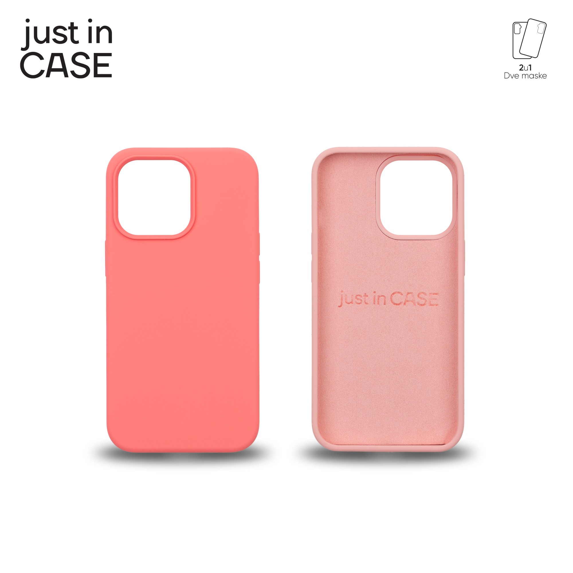 2u1 Extra case MIX PLUS paket PINK za iPhone 13 Pro slika 1