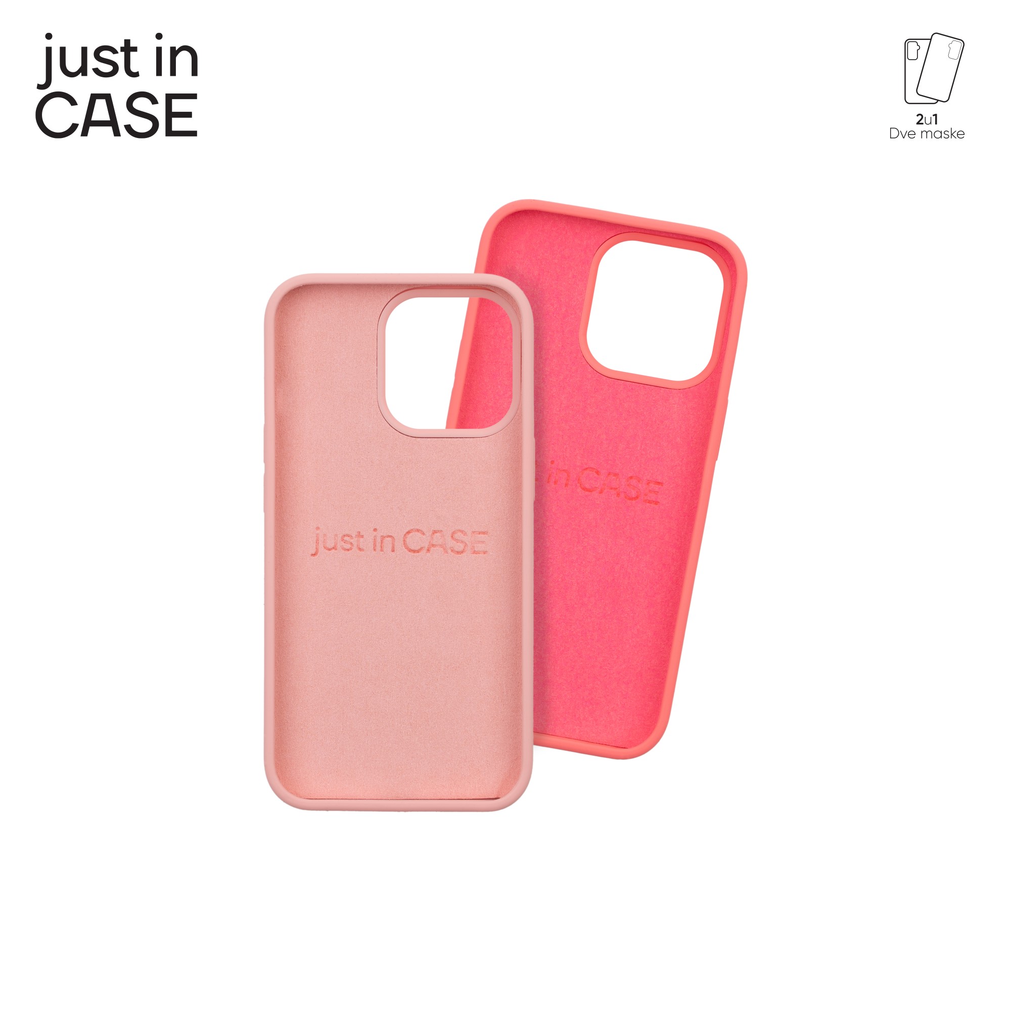 2u1 Extra case MIX PLUS paket PINK za iPhone 13 Pro slika 4