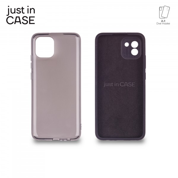 2u1 Extra case MIX paket CRNI za Samsung A03 166mm slika 1