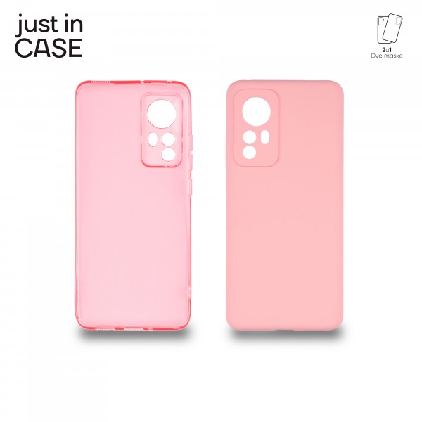 2u1 Extra case MIX paket PINK za Xiaomi 12 slika 3