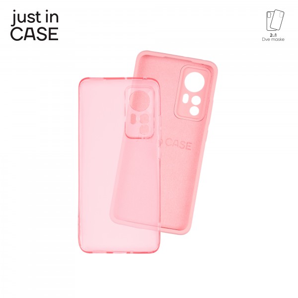 2u1 Extra case MIX paket PINK za Xiaomi 12 slika 4