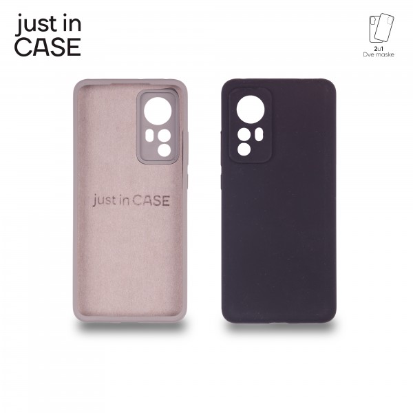 2u1 Extra case MIX PLUS paket CRNI za Xiaomi 12 slika 3