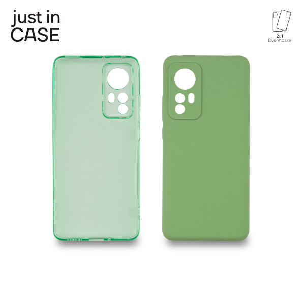 2u1 Extra case MIX paket ZELENI za Xiaomi 12 slika 4