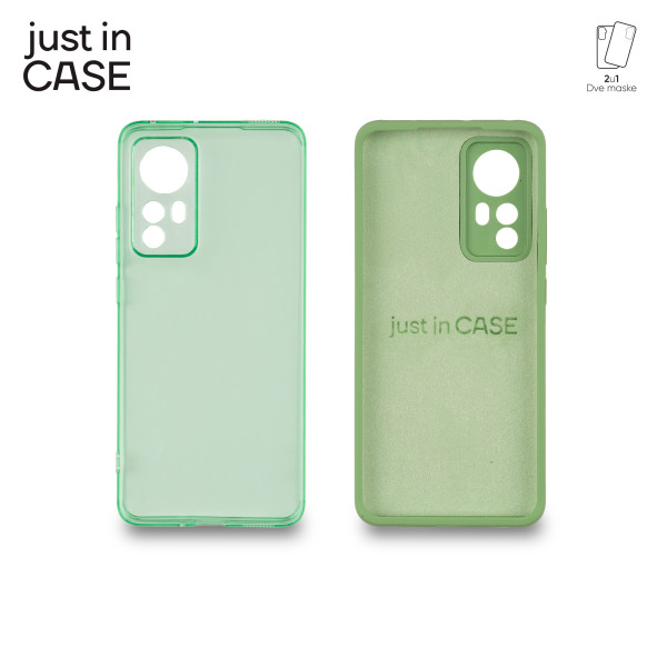 2u1 Extra case MIX paket ZELENI za Xiaomi 12 slika 1