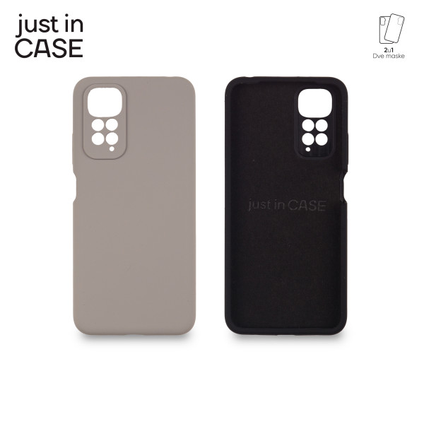 2u1 Extra case MIX PLUS paket CRNI za Redmi Note 11