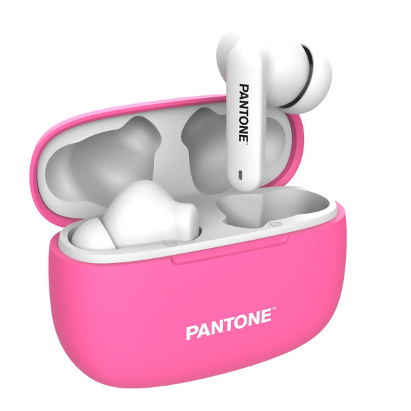 PANTONE True wireless bluetooh slušalice u PINK boji slika 1