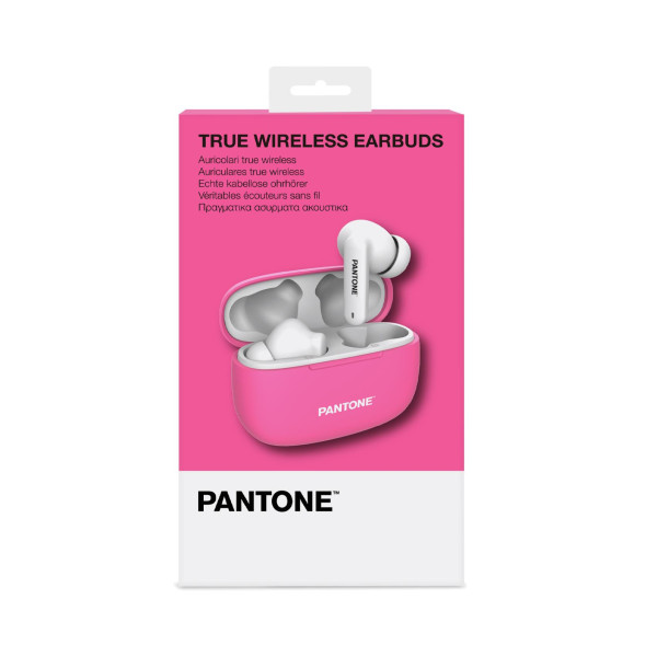 PANTONE True wireless bluetooh slušalice u PINK boji slika 4