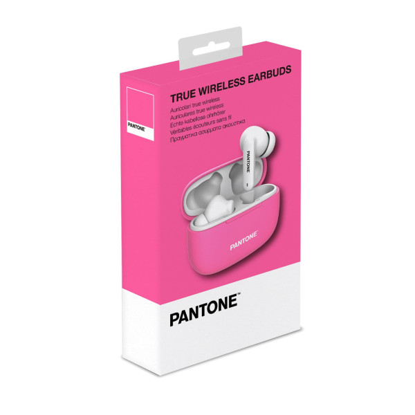 PANTONE True wireless bluetooh slušalice u PINK boji slika 3