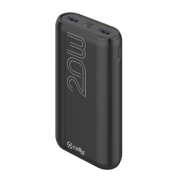 CELLY Power bank EVO od 20000mAh (eksterna baterija) u CRNOJ boji slika 1