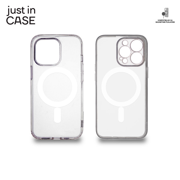 2u1 Extra case MAG MIX paket SREBRNI za iPhone 13 Pro slika 4