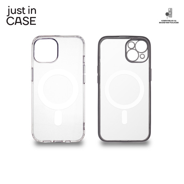 2u1 Extra case MAG MIX paket SREBRNI za iPhone 14 slika 4