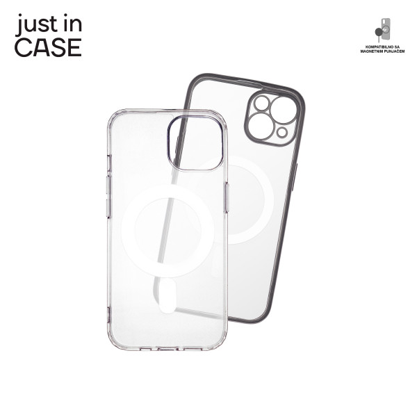 2u1 Extra case MAG MIX paket SREBRNI za iPhone 14 slika 3