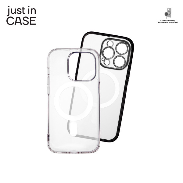 2u1 Extra case MAG MIX paket CRNI za iPhone 14 Pro slika 3