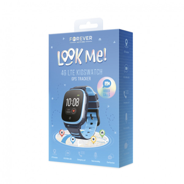 Forever GPS WiFi 4G KW-500 BLUE dečiji pametan sat slika 1
