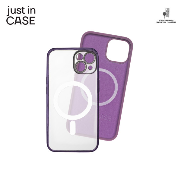 2u1 Extra case MAG MIX PLUS paket LjUBIČASTI za iPhone 14 slika 4