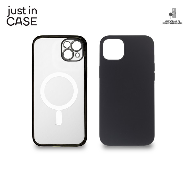 2u1 Extra case MAG MIX PLUS paket CRNI za iPhone 14 Plus slika 1