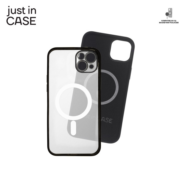 2u1 Extra case MAG MIX PLUS paket CRNI za iPhone 14 Plus slika 4