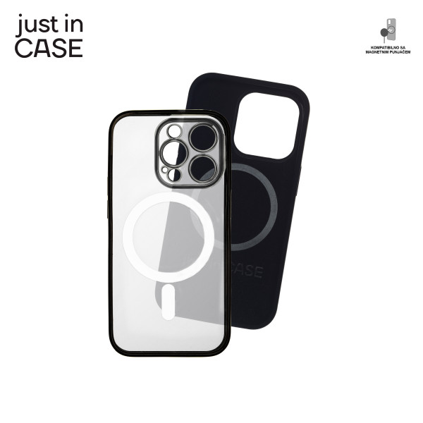 2u1 Extra case MAG MIX PLUS paket CRNI za iPhone 14 Pro slika 4