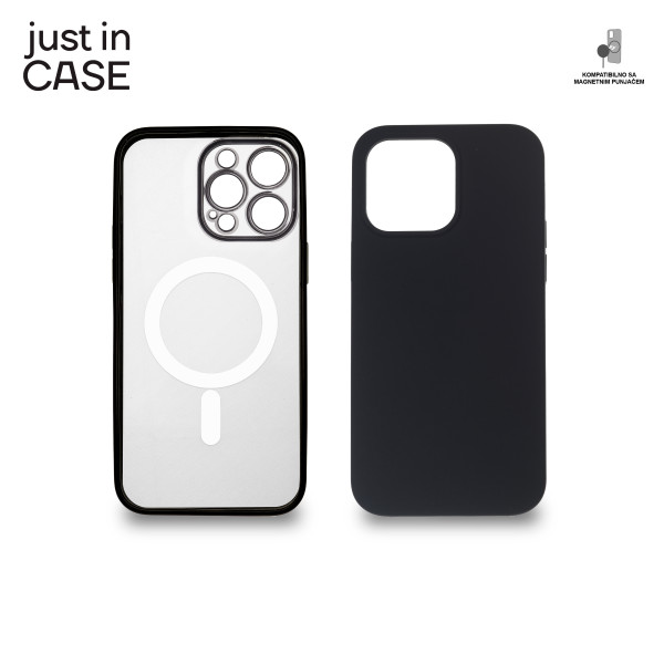 2u1 Extra case MAG MIX PLUS paket CRNI za iPhone 14 Pro Max slika 1