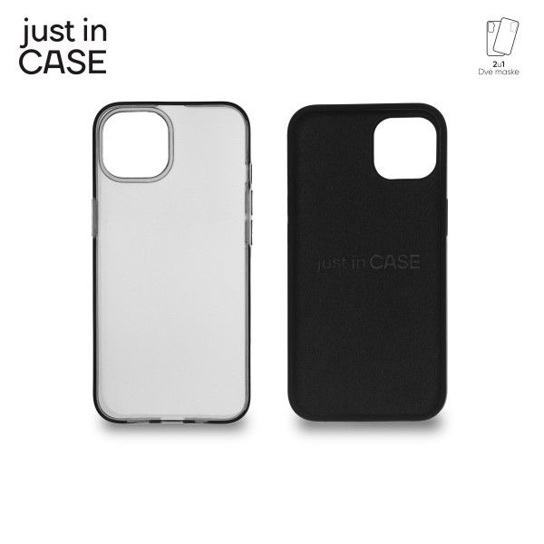2u1 Extra case MIX paket CRNI za iPhone 13 slika 3