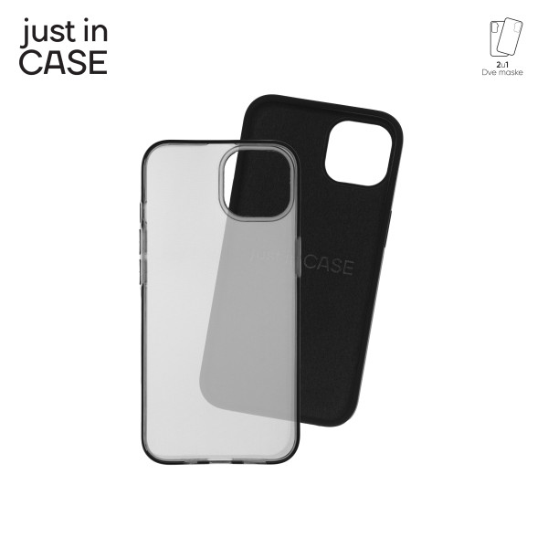 2u1 Extra case MIX paket CRNI za iPhone 13 slika 4