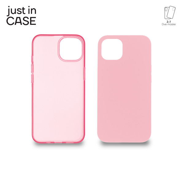 2u1 Extra case MIX paket PINK za iPhone 13 slika 1