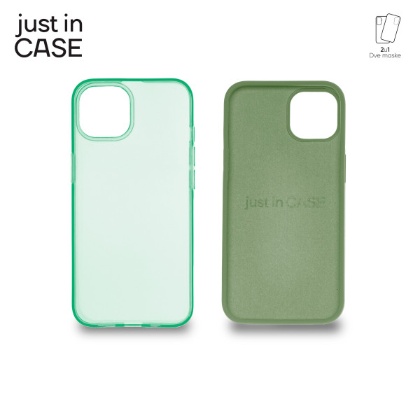 2u1 Extra case MIX paket ZELENI za iPhone 13 slika 3
