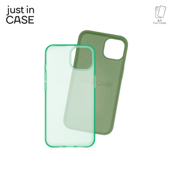 2u1 Extra case MIX paket ZELENI za iPhone 13 slika 4