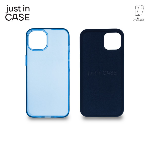 2u1 Extra case MIX paket PLAVI za iPhone 13 slika 3